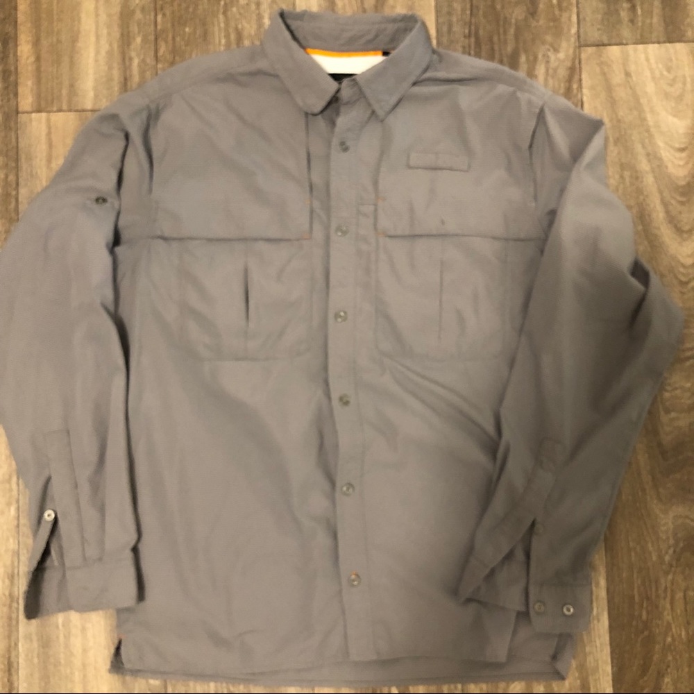 Orvis ‘Trout Bum’ fishing shirt in Grey